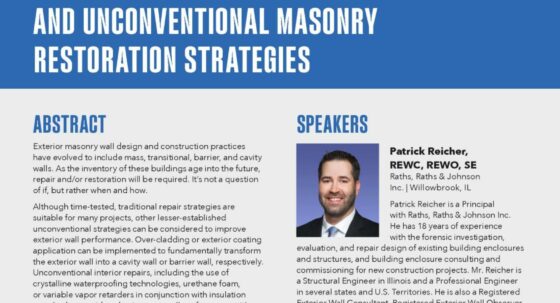 Text of Brick by Brick: Traditional and Unconventional Masonry Restoration Strategies with images of authors.