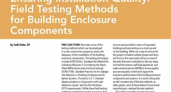 Orange and white cover page of IIBEC Interface article entitled, 