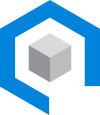 Blue and white IIBEC cube logo.