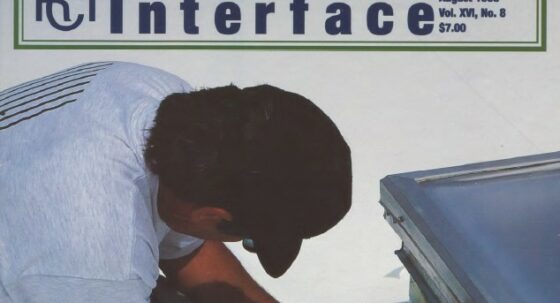 Cover of August 1998 IIBEC Interface, theme of New Processes and Systems.