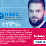 A promotional image for "Blueprints of an Enclosure Career," featuring Tai Mahmuti.