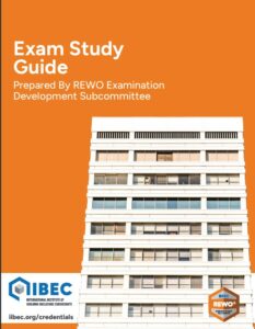 Cover of IIBEC REWO exam study guide.