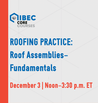 Tile for IIBEC course, Roofing Practice: Roof Assemblies - Fundamentals.