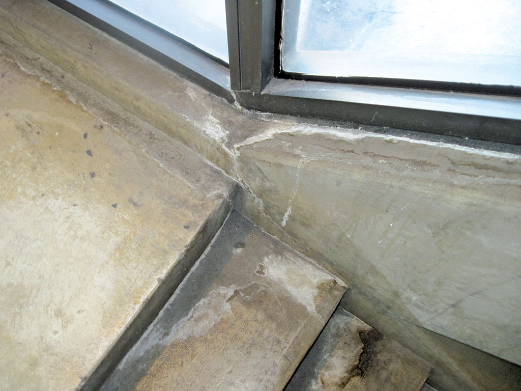 through-wall cracking at window
