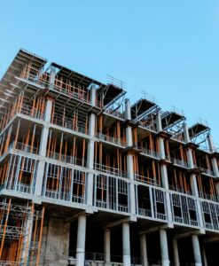 Building under construction, intended to reflect procurement topic.