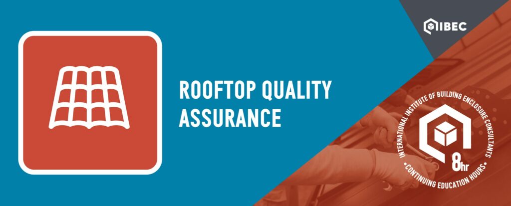 IIBEC Rooftop Quality Assurance logo, orange and blue.
