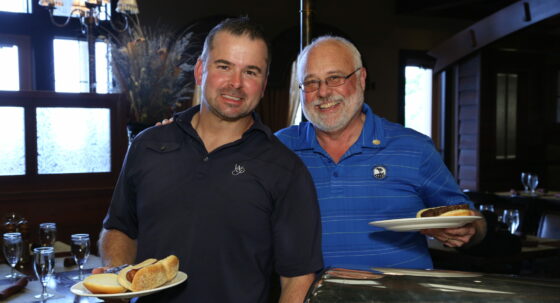 Robért and Jean-Guy, current and past presidents