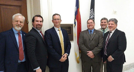 IIBEC reps in front of US Rep Price's office